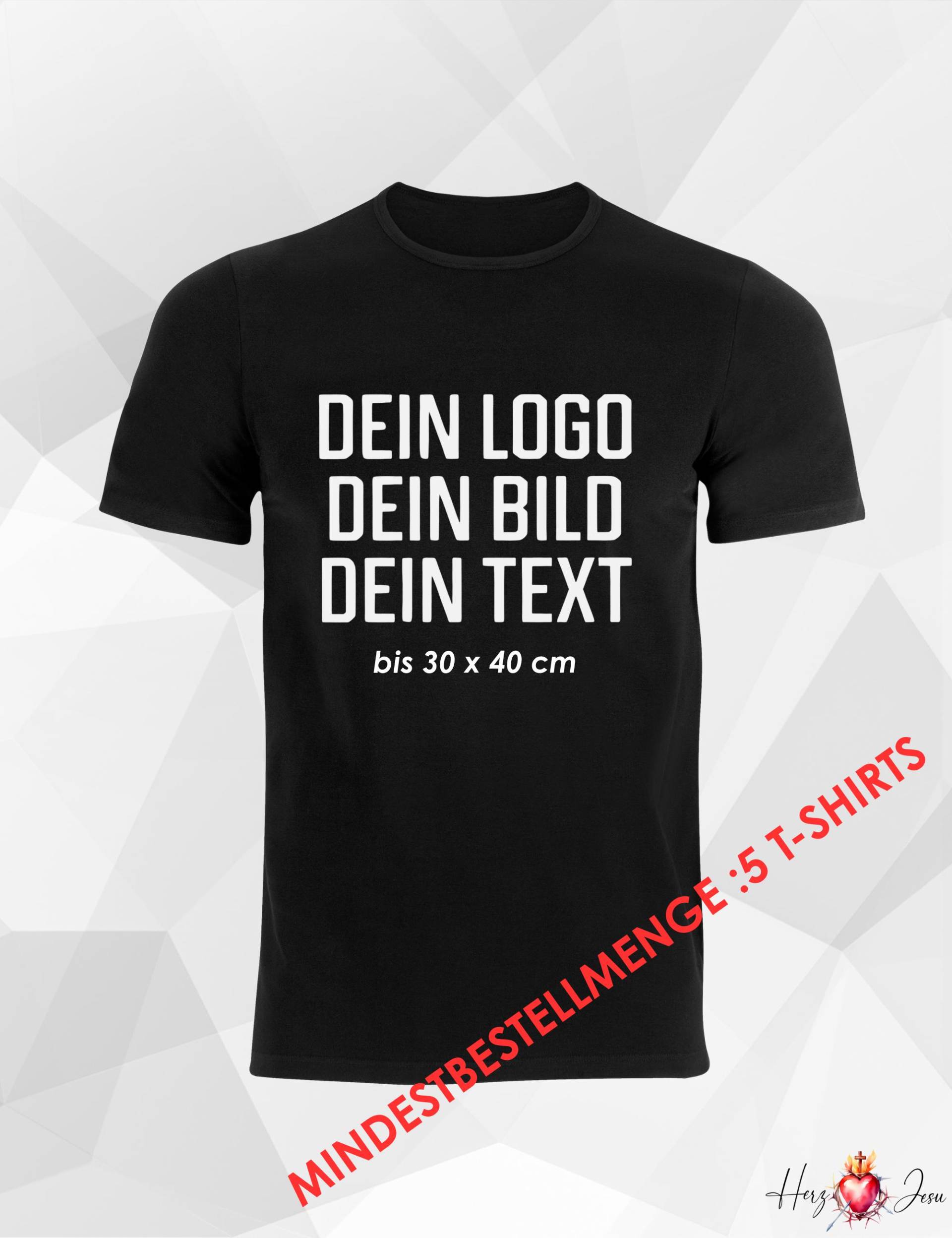 Unisex T-Shirt Personalisierbar Mit Logo Werbeartikel Arbeitskleidung Wappen_04A Unisex T-Shirt Personalisierbar Mit Logo Werbeartikel Arbeitskleidung Wappen_04A von HerzJesu