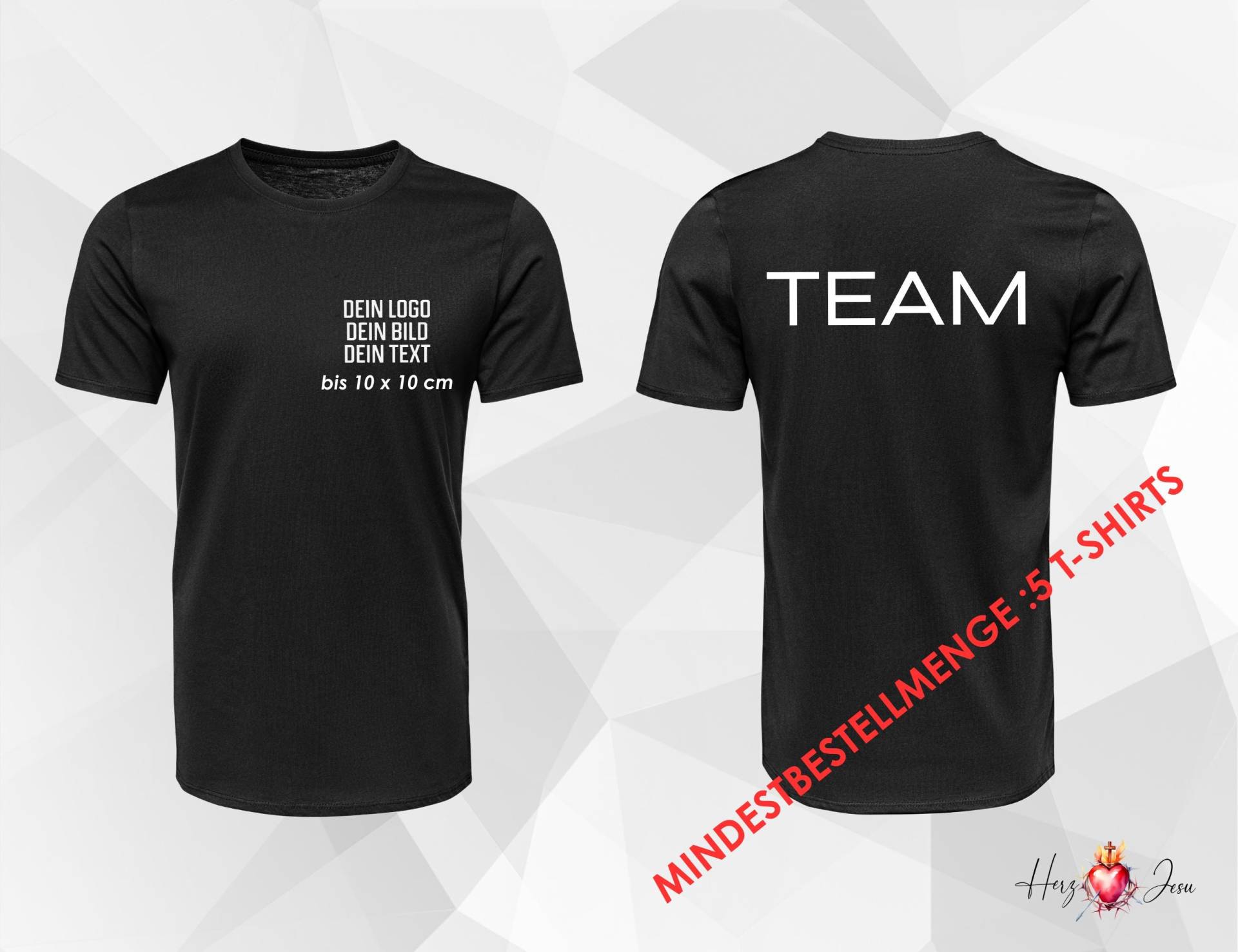 Unisex T-Shirt Personalisierbar Mit Logo Werbeartikel Arbeitskleidung Wappen_05A Unisex T-Shirt Personalisierbar Mit Logo Werbeartikel Arbeitskleidung Wappen_05A von HerzJesu