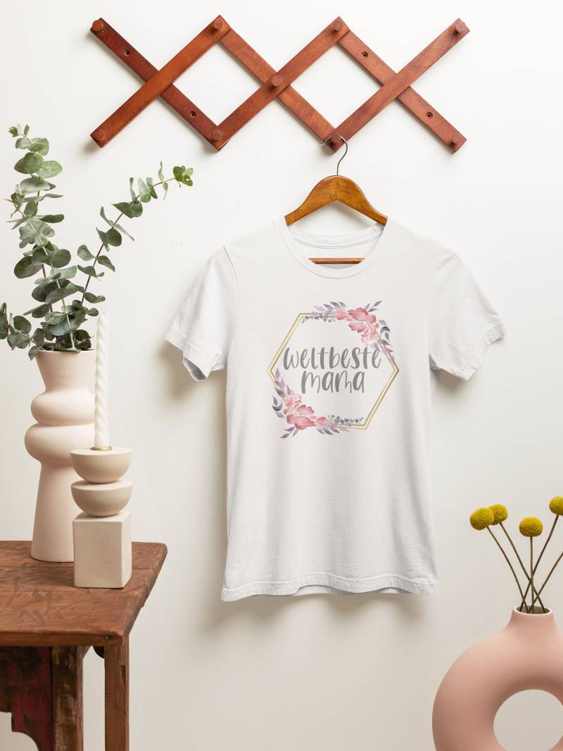 T-Shirt Weltbeste Mama Geschenk Muttertag von HerzMomenteGeschenke
