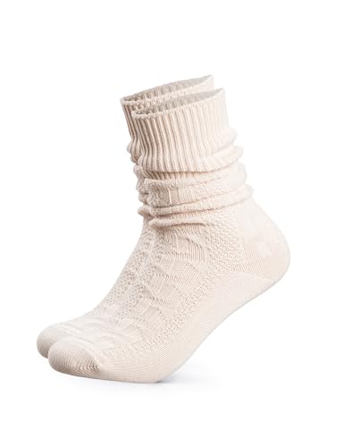 HerzSticht Herren Kurze Trachtensocken 1er Pack (Modell: Enzian), Trachtenstrümpfe Beige 43-46 von HerzSticht