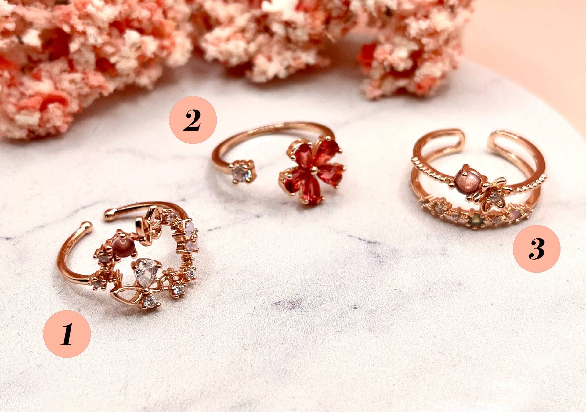 Elegante Ringe Aus Roségold Elegante Ringe Aus Roségold von HerzblattSchmuck