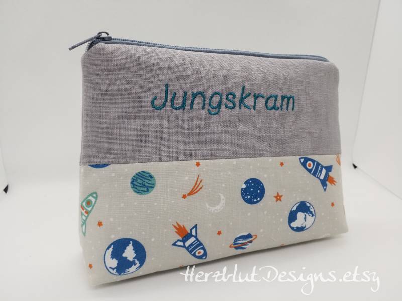 Jungskram-Täschchen, Geschenk , Taschenorganizer, Utensilo von HerzblutDesigns