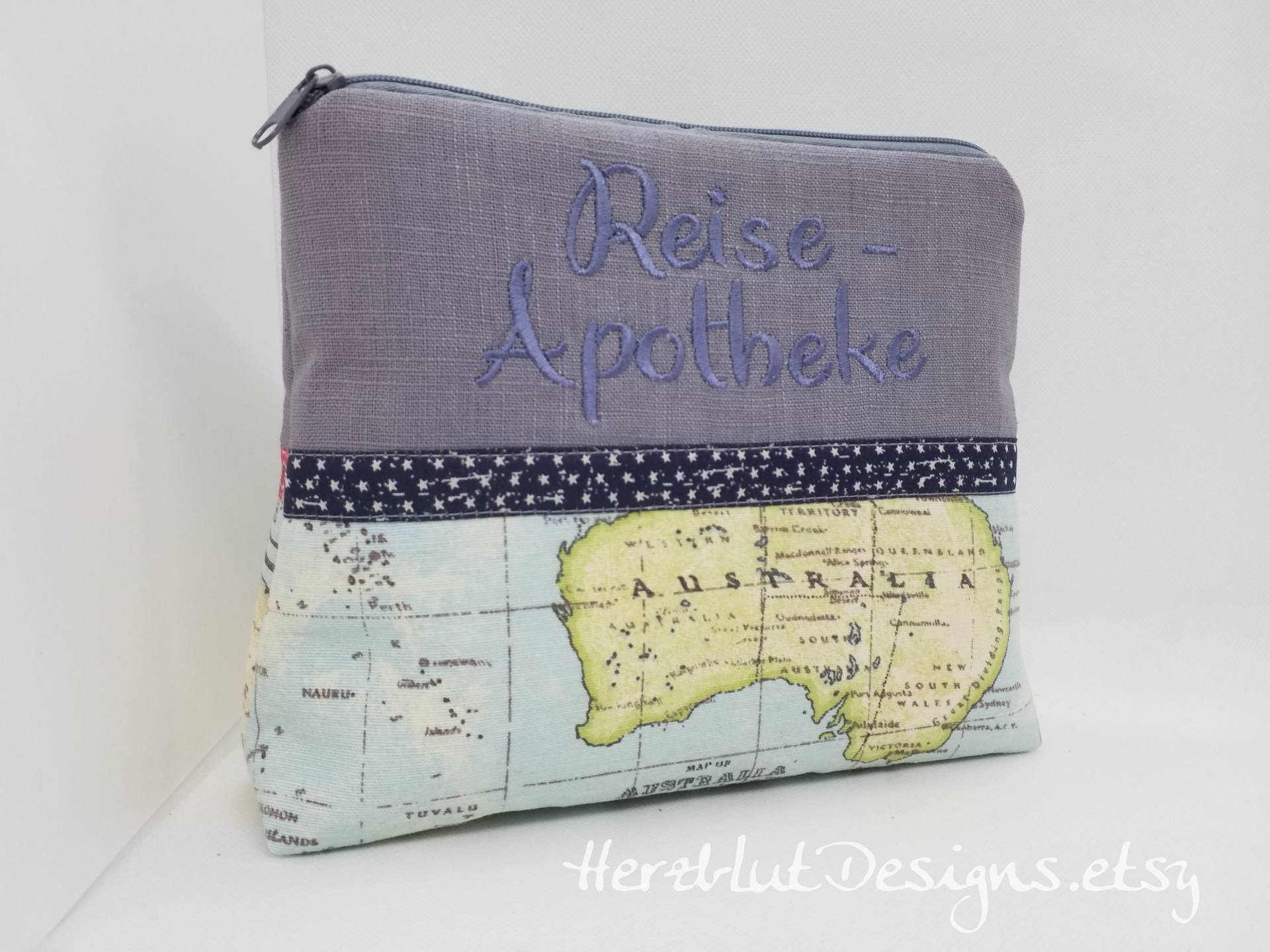 Reise Apotheke Gr.l - Kosmetiktasche von HerzblutDesigns