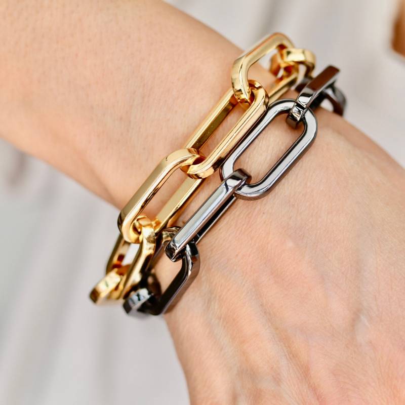 Top Qualität, Klobiges 24K Gold Plated Glieder Armband, Cunky Chain Geschenk Idee, Trend Schmuck Top Qualität, Klobiges 24K Gold Plated Glieder Armband, Cunky Chain Geschenk Idee, Trend Schmuck von Herzbote