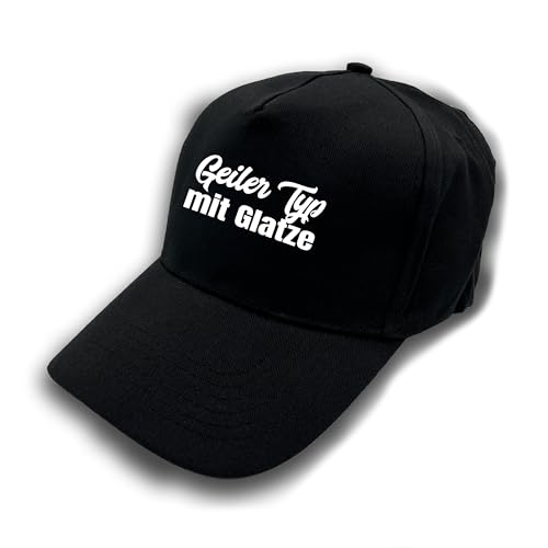 Herzbotschaft Baseball Cap | Schirmmütze | Geiler Typ mit Glatze | Farbwahl | Unisex Baseball Mütze | hochwertiger Druck | OneSize durch verstellbaren Klettverschluss von Herzbotschaft