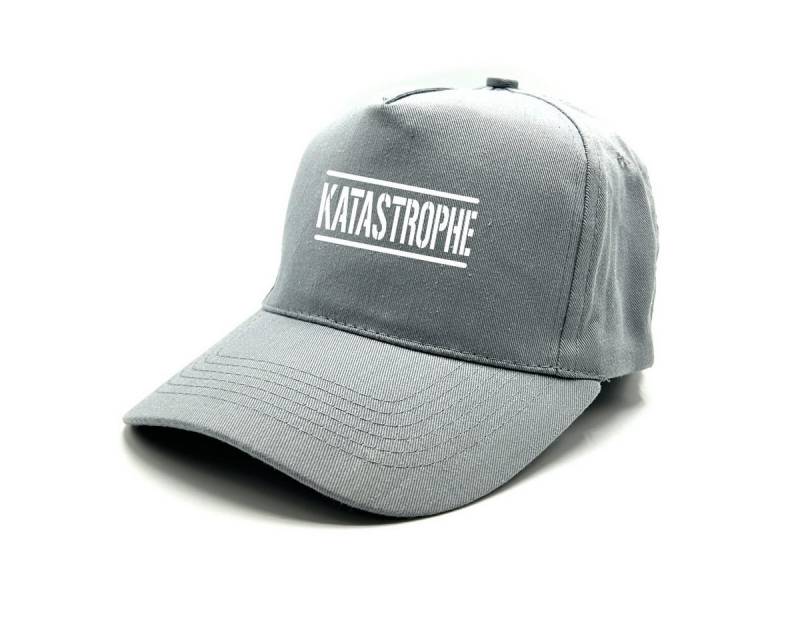 Herzbotschaft Baseball Cap Schirmmütze mit Spruch KATASTROPHE One Size durch verstellbaren Klettverschluss von Herzbotschaft