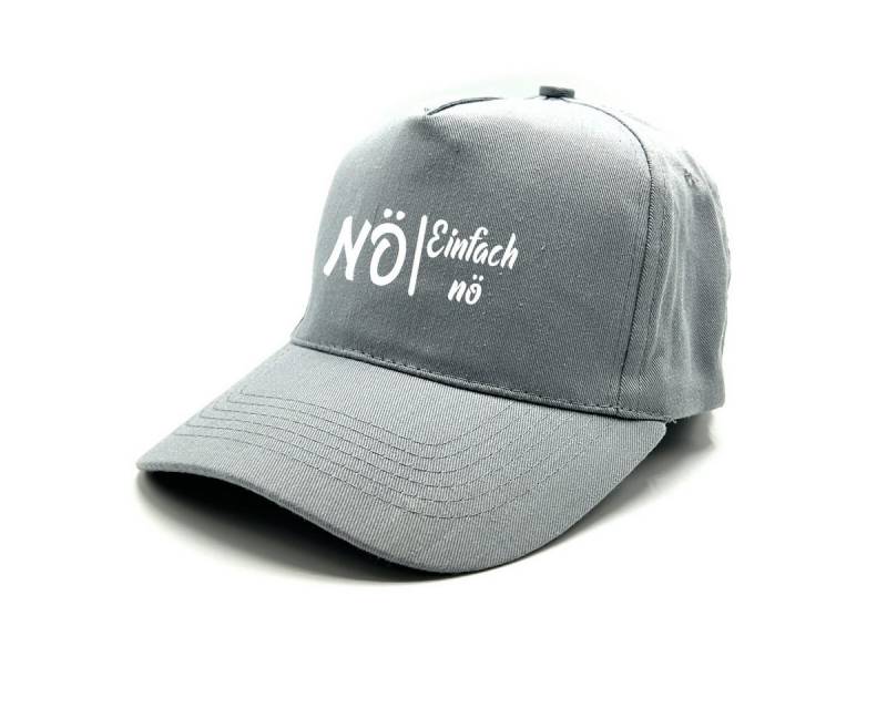 Herzbotschaft Baseball Cap Schirmmütze mit Spruch NÖ - Einfach nö One Size durch verstellbaren Klettverschluss von Herzbotschaft