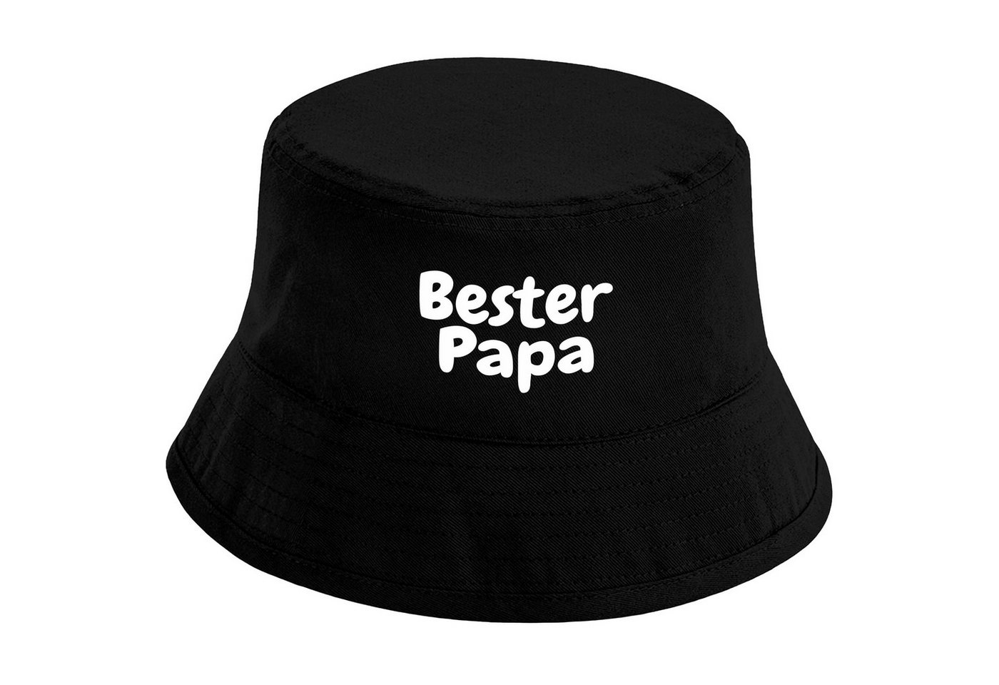 Herzbotschaft Sonnenhut Bucket Hat Bester Papa (Unisex Einheitsgröße, Sommerhut mit Spruch, Festivalhut, Fischerhut) für Damen & Herren von Herzbotschaft