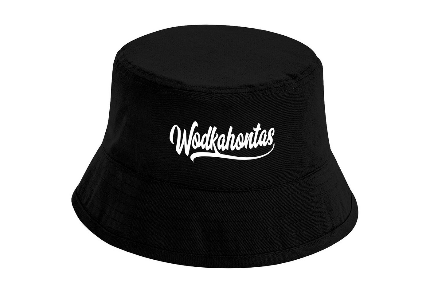 Herzbotschaft Sonnenhut Bucket Hat Wodkahontas (Unisex Einheitsgröße, Sommerhut mit Spruch, Festivalhut, Fischerhut) für Damen & Herren von Herzbotschaft