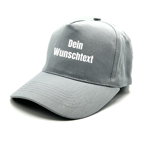 Herzbotschaft personalisierte Baseball Cap | Schirmmütze | WUNSCHTEXT | Farbwahl | Unisex Baseball Mütze | hochwertiger Druck | OneSize durch verstellbaren Klettverschluss von Herzbotschaft