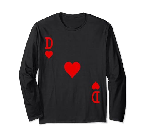 Herzdame Tshirt Karneval Shirt Damen Fasching Kostüm Herz Langarmshirt von Herzdame Shirt Fasching Karneval Kostüm Herz Dame