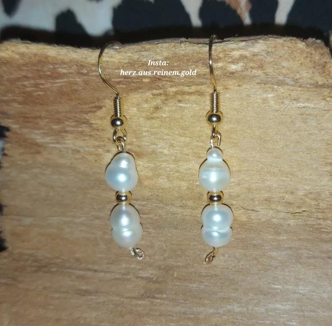 Echte Barock Perlen Weiß Süßwasserperle Ohrringe 925 Silber Vergoldet/Schmuck Geschenk Love Beziehung Romantisch Feminin Echte Barock Perlen Weiß Süßwasserperle Ohrringe 925 Silber Vergoldet/Schmuck Geschenk Love Beziehung Romantisch Feminin von HerzderMonstera