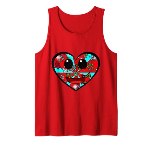 Retro 60er Herz Herzen Vintage lustig Kinder Mädchen Jungen Tank Top von Herzen Herz herzlich