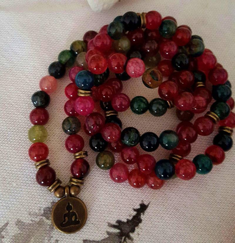 Mala Perlen Kette Aus 108 Turmalin Für Gebet, Yoga Und Meditation Mala Perlen Kette Aus 108 Turmalin Für Gebet, Yoga Und Meditation von HerzensAllerleiShop