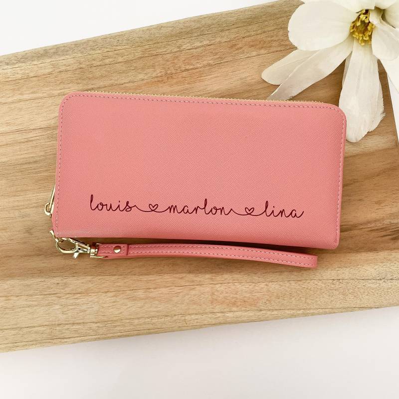 Damen Geldbörse 2In1 | Portemonnaie Groß Geldbeutel Personalisiert Geschenk Geschenkidee Mit Namen von HerzensFirlefanz