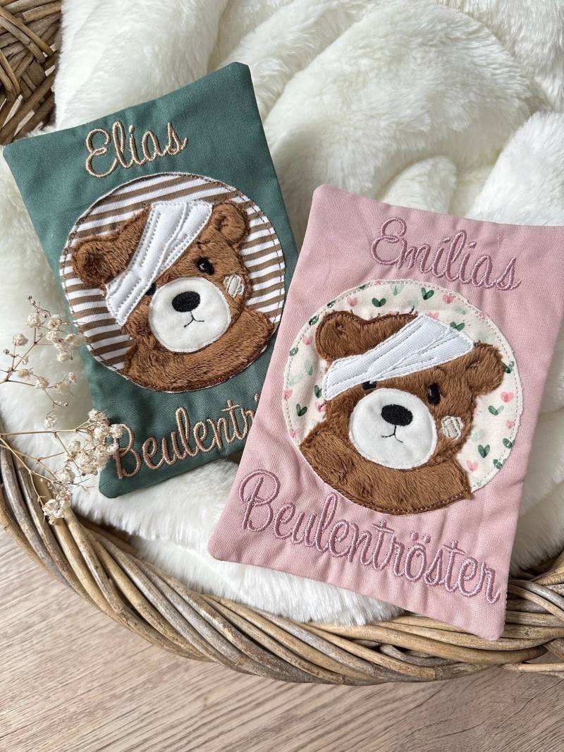 Beulentröster Mit Namen Personalisiert/Hülle Für Kühlkissen, Hausapotheke Kind/Tasche Kühlakku , Wärmekissen/Mit Kalt& Warmkompresse von HerzensfreundinShop