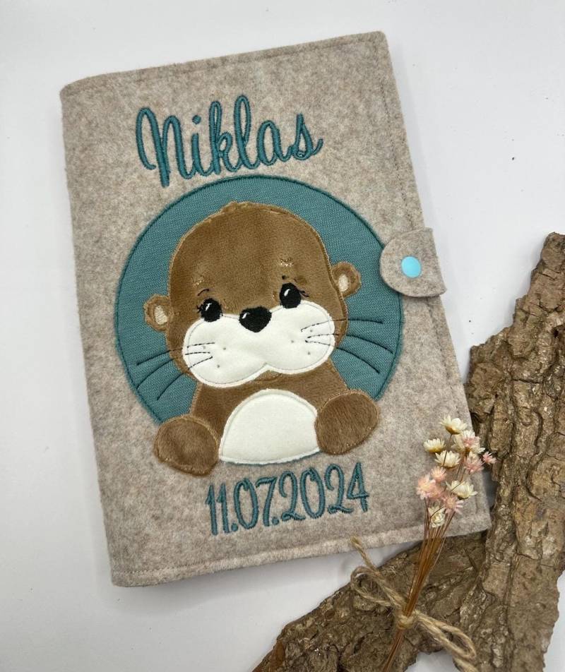 U-Heft Hülle Personalisiert Aus Filz/Untersuchungshefthülle Für Kinder /Geburtsgeschenk/Taufe/ Babygeschenk Mit Namen/U Heft/Filz/Geschenk von HerzensfreundinShop