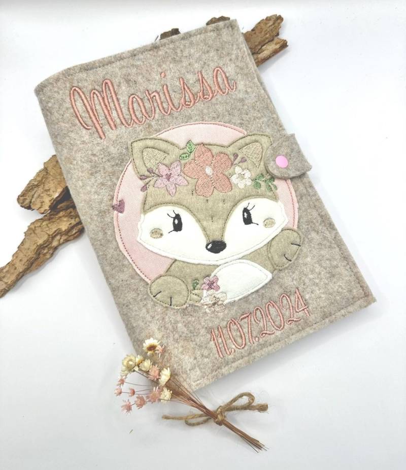 U-Heft Hülle Personalisiert Aus Filz/Untersuchungshefthülle Für Kinder /Geburtsgeschenk/Taufe/ Babygeschenk Mit Namen/U Heft/Filz/Geschenk von HerzensfreundinShop