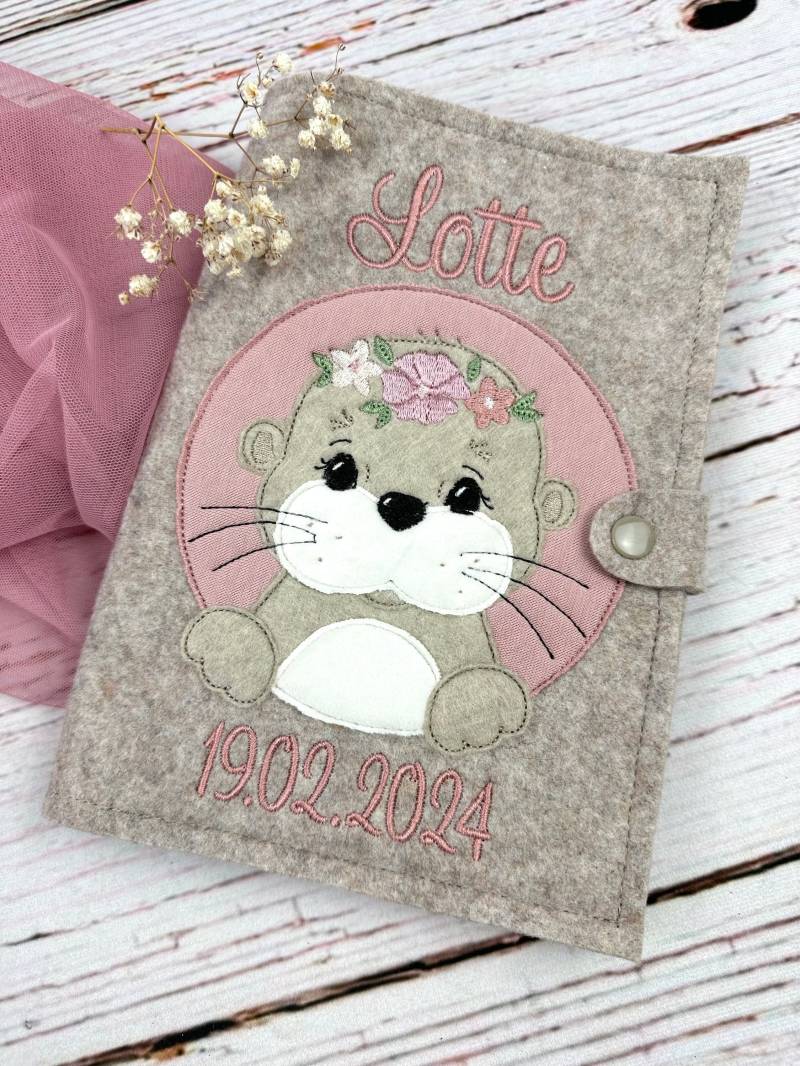 U-Heft Hülle Personalisiert Aus Filz/Untersuchungshefthülle Für Kinder /Geburtsgeschenk/Taufe/ Babygeschenk Mit Namen/U Heft/Filz/Geschenk von HerzensfreundinShop