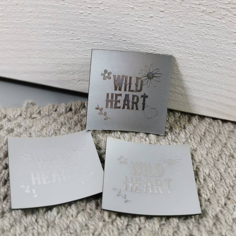 Aufnäher "Wild Heart" - Applikation Label Etikett Patch Kunstleder Boho Retro Aufnäher "Wild Heart" - Applikation Label Etikett Patch Kunstleder Boho Retro von HerzensgeschenkebyDB