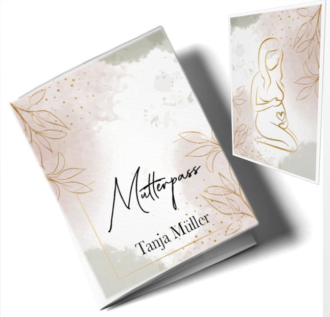 Mutterpasshülle 3-Teilig Modern Schwangerschaft Geschenkidee Personalisierbar Mit Namen Und Text Mutterpasshülle 3-Teilig Modern Schwangerschaft Geschenkidee Personalisierbar Mit Namen Und Text von HerzenskindBielefeld