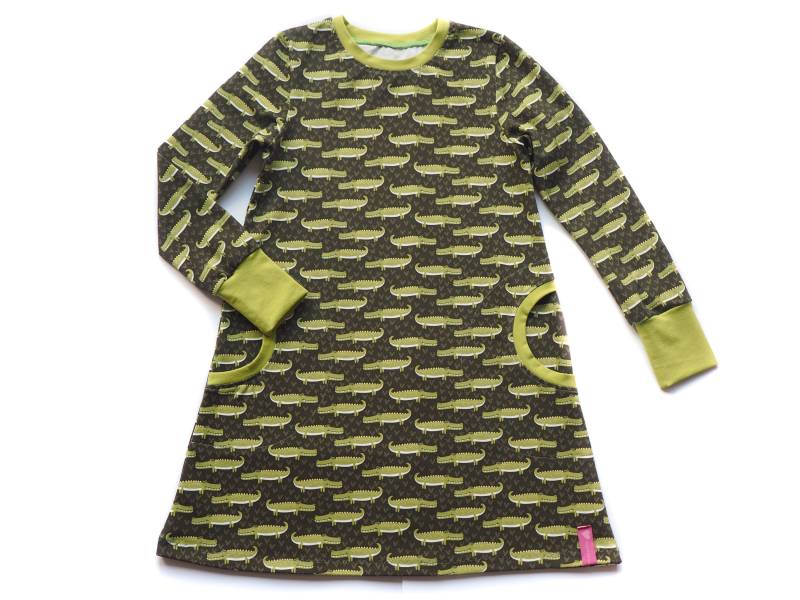 Kleid Mädchen Krokodil Kindergeburtstag von HerzenskinderDesign