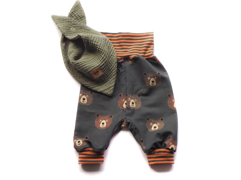 Pumphose Bären Geburt Baby von HerzenskinderDesign