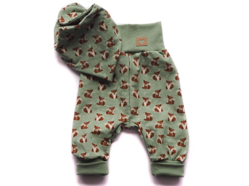 Pumphose Halstuch Fuchs Geburt Baby von HerzenskinderDesign