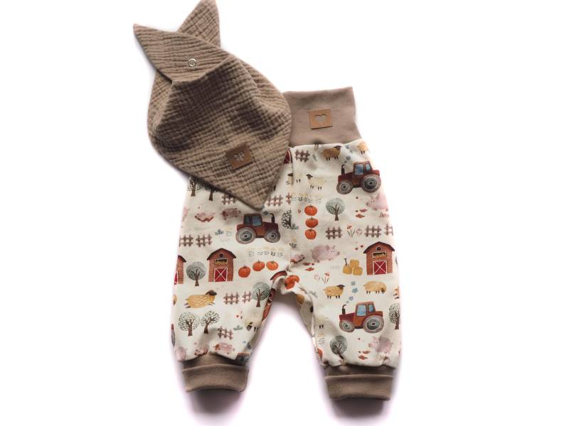 Pumphose Halstuch Musselin Bauernhof Farm von HerzenskinderDesign