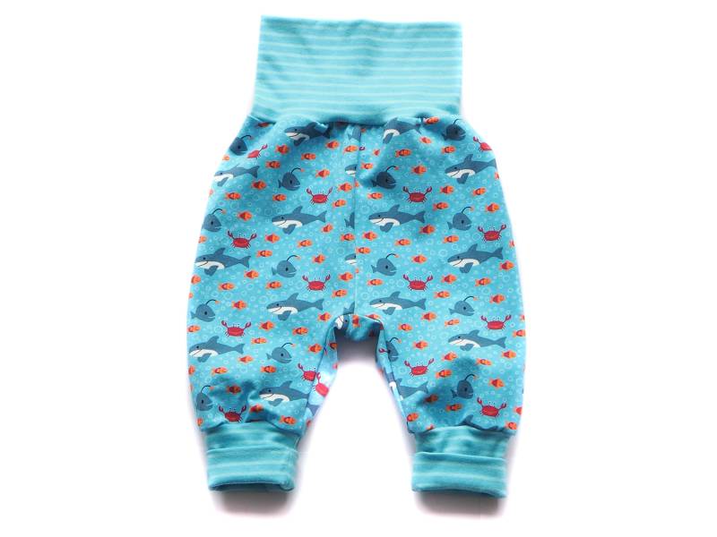 Pumphose Haremshose Geburt Baby Hai Krabbe von HerzenskinderDesign