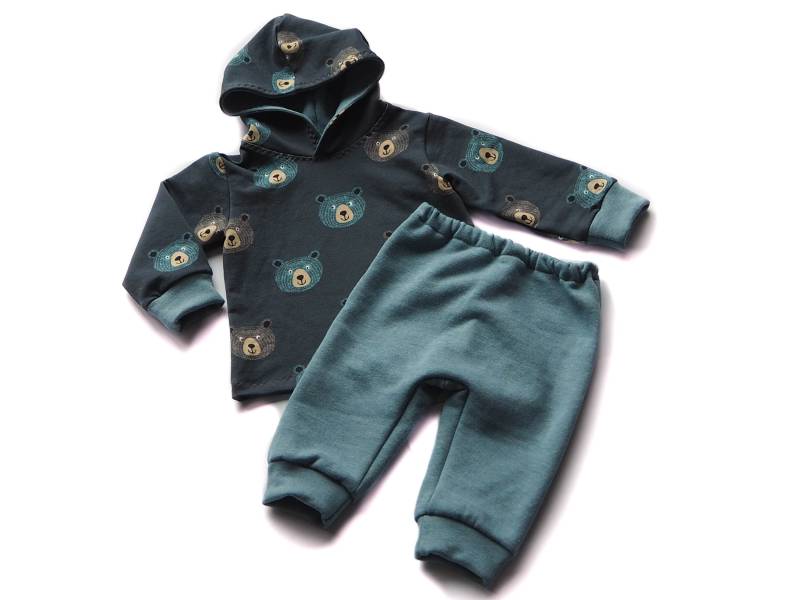 Set Baby Olive Bär Geburt von HerzenskinderDesign