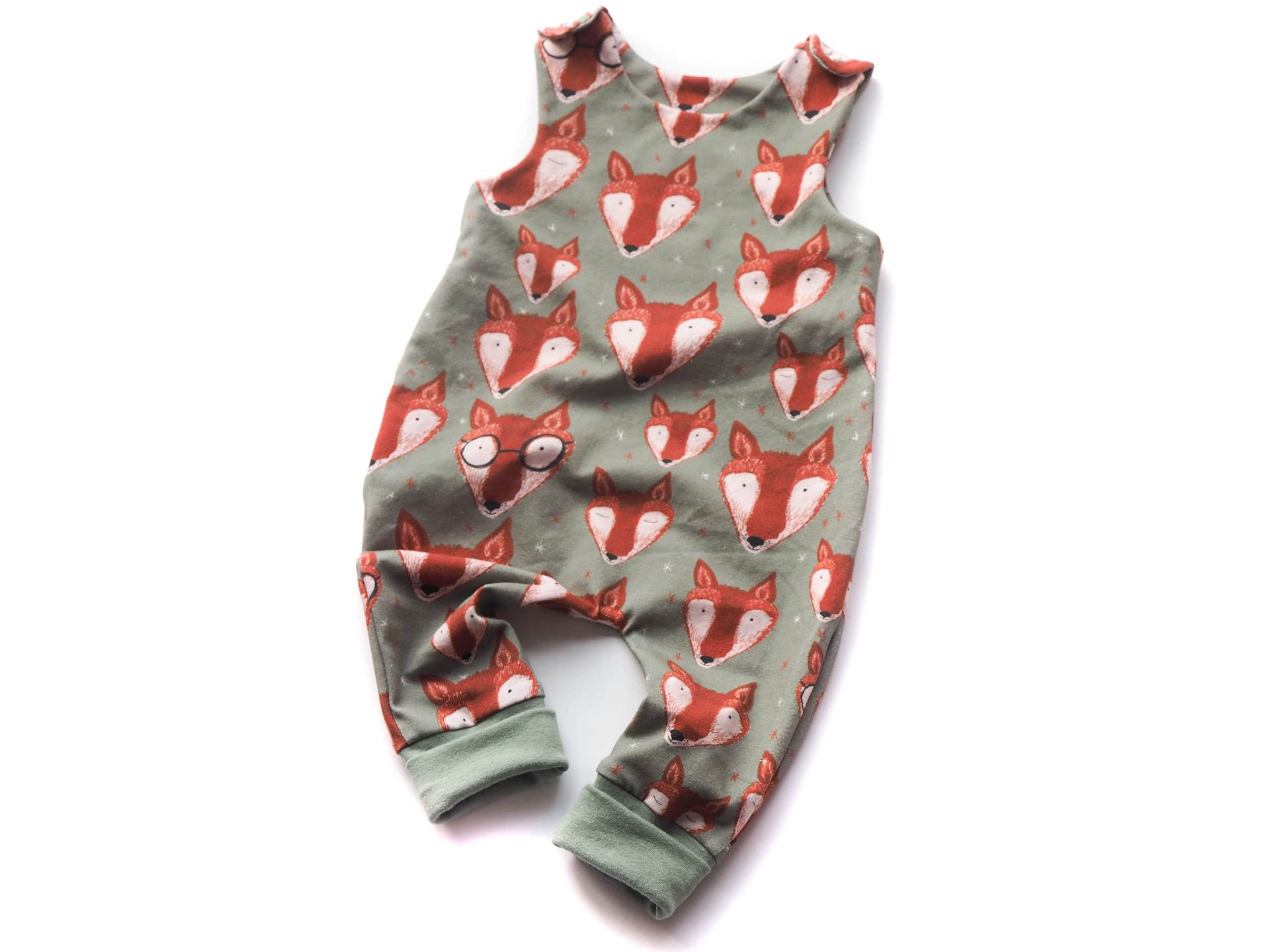 strampler Füchse Geburt Baby von HerzenskinderDesign