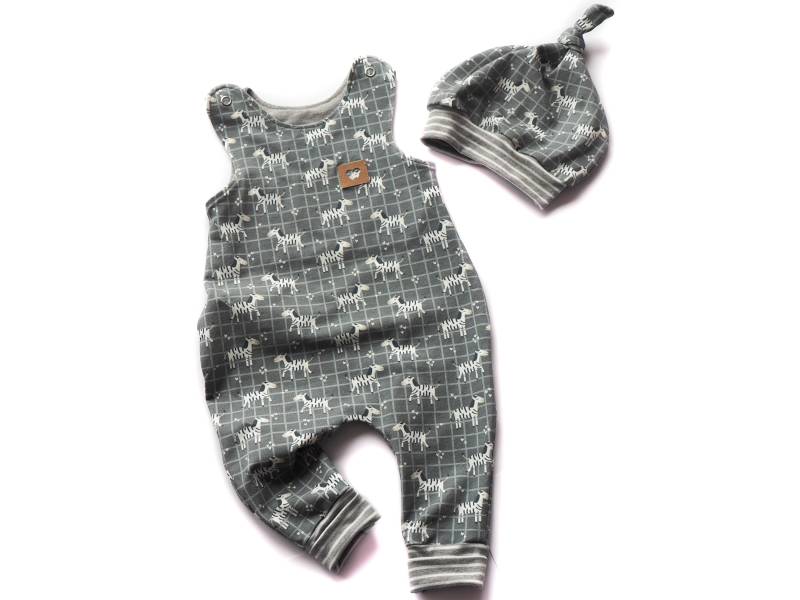 strampler Mütze Geburt Baby Zebra von HerzenskinderDesign