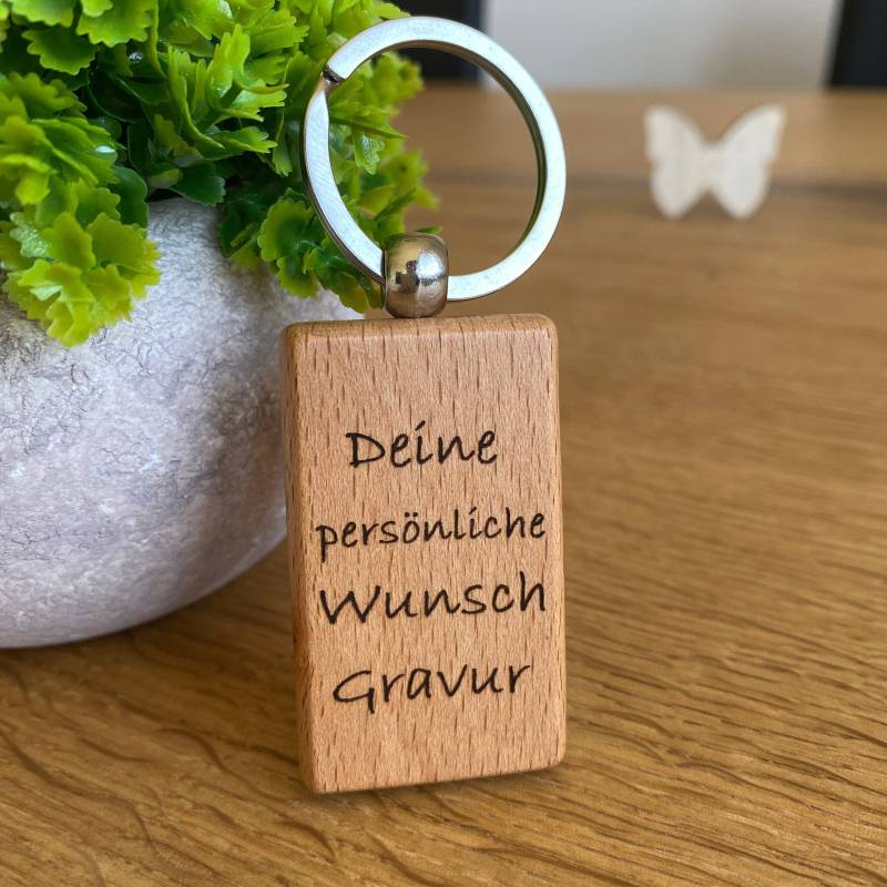Schlüsselanhänger Mit Wunschgravur Personalisiert Geschenkidee Wunschtext Persönliche Nachricht Schmuck Geburtstag Muttertag Vatertag von Herzensmensch24