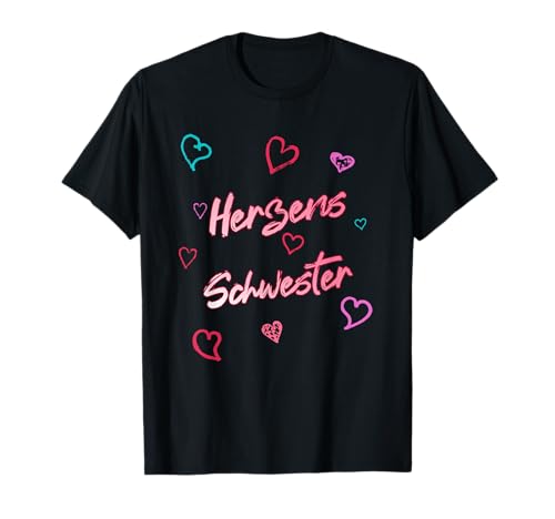 Herzensschwester für Frauen Mädchen Girls Schwestern T-Shirt von Herzensschwester für Frauen Mädchen Schwestern