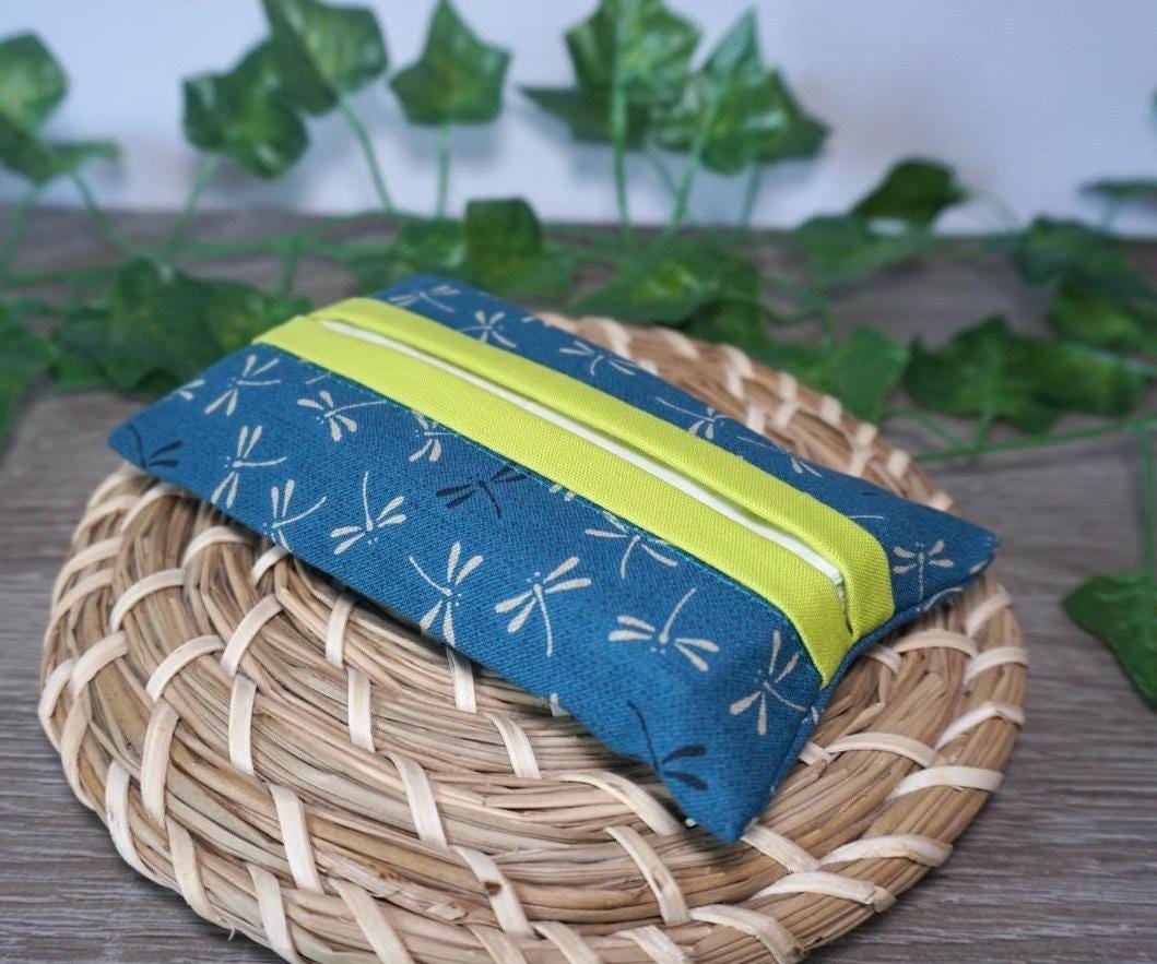 Taschentüchertasche, Tatüta, Libellen, Petrol, Hellgrün Taschentüchertasche, Tatüta, Libellen, Petrol, Hellgrün von Herzenszaubershop