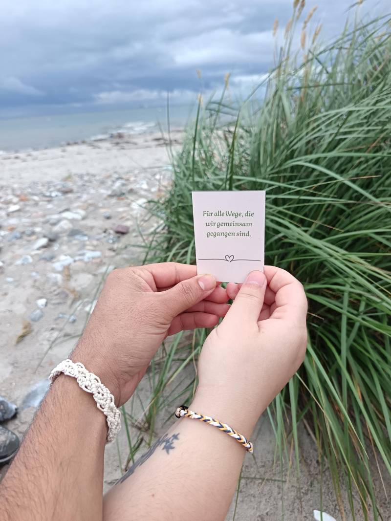 Armband Mit Botschaft - Handgemacht + Spruchkarte Für Besondere Menschen von HerzgeknuepftByTiana