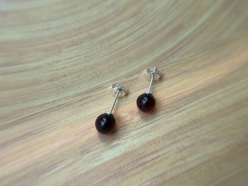 Ohrstecker Mit Bernstein Ohrstecker Mit Bernstein von HerzglanzShop