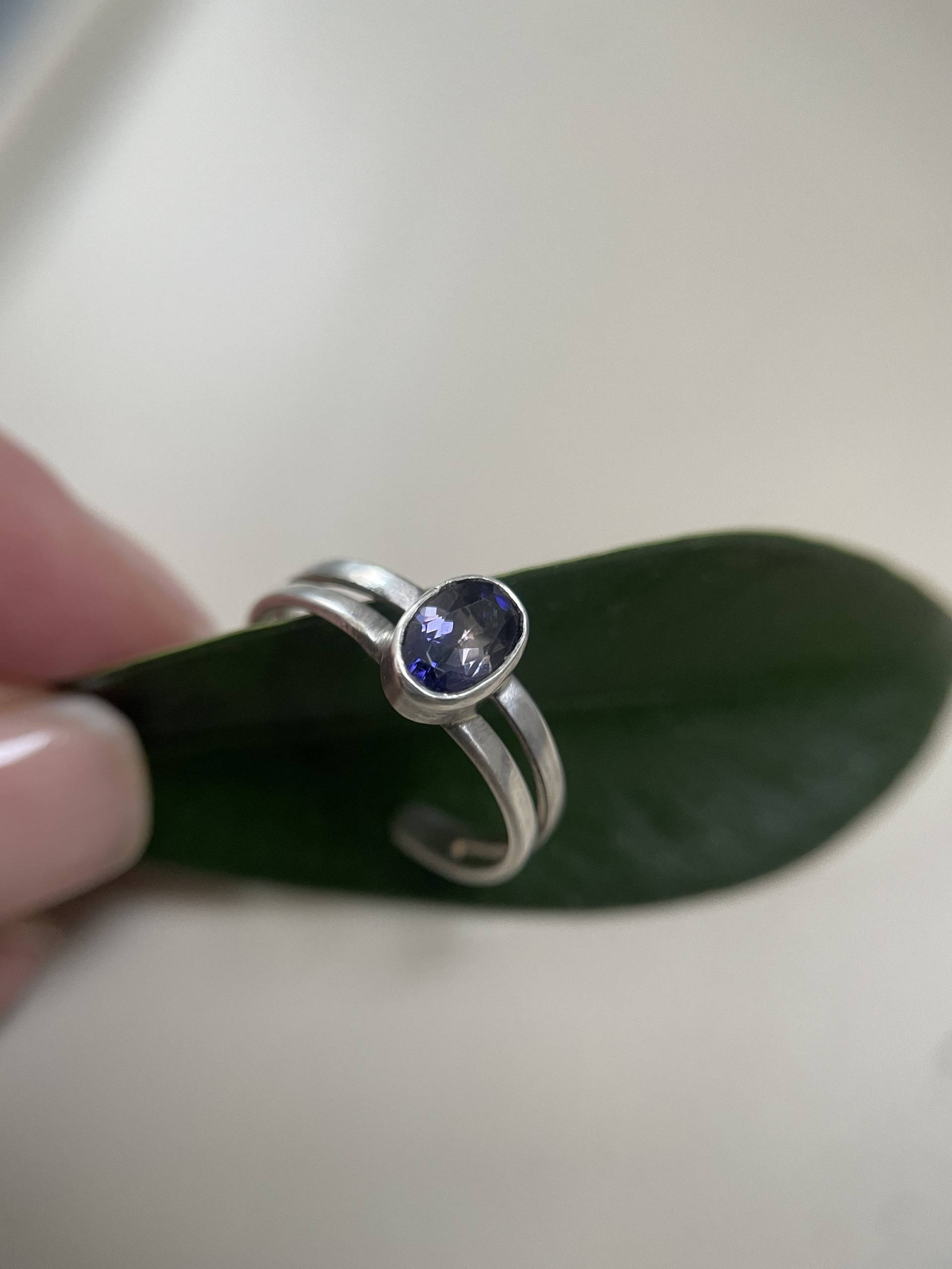 Silberring | 925 Mit Iolith Silberring | 925 Mit Iolith von HerzglanzShop