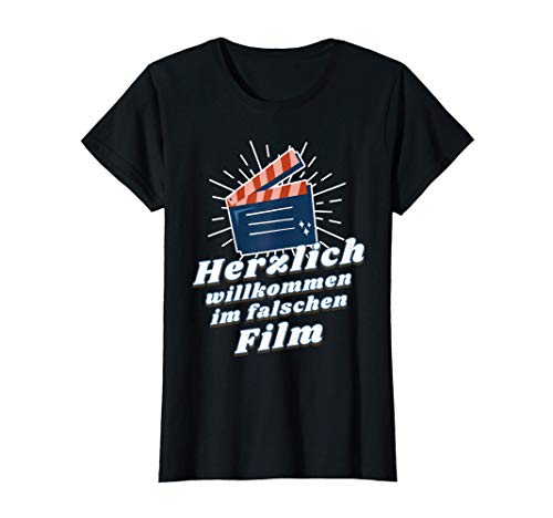 Damen Herzlich Willkommen Im Falschen Film Damen T-Shirt Damen Herzlich Willkommen Im Falschen Film Damen T-Shirt von Herzlich Willkommen Im Falschen Film Damen &Herren