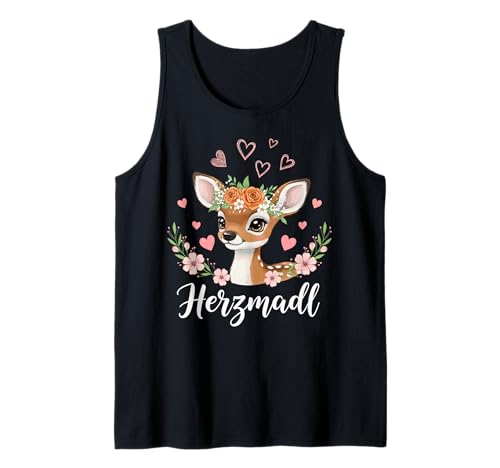 Herzmadl Hirsch Passend für Oktoberfest Damen Trachtenshirt Tank Top Herzmadl Hirsch Passend für Oktoberfest Damen Trachtenshirt Tank Top von Herzmadl Damen Trachten