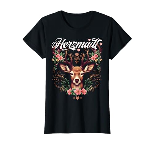 Passend für Oktoberfest Shirt Damen Trachtenshirt Trachten T-Shirt Passend für Oktoberfest Shirt Damen Trachtenshirt Trachten T-Shirt von Herzmadl T-Shirt Damen Trachtenshirt statt Dirndl