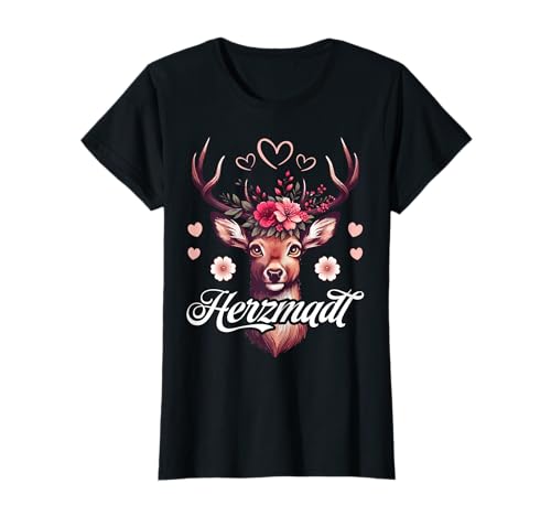 Trachtenshirt Damen Herzmadl T-Shirt Passend für Oktoberfest T-Shirt von Herzmadl T-Shirt Damen Trachtenshirt