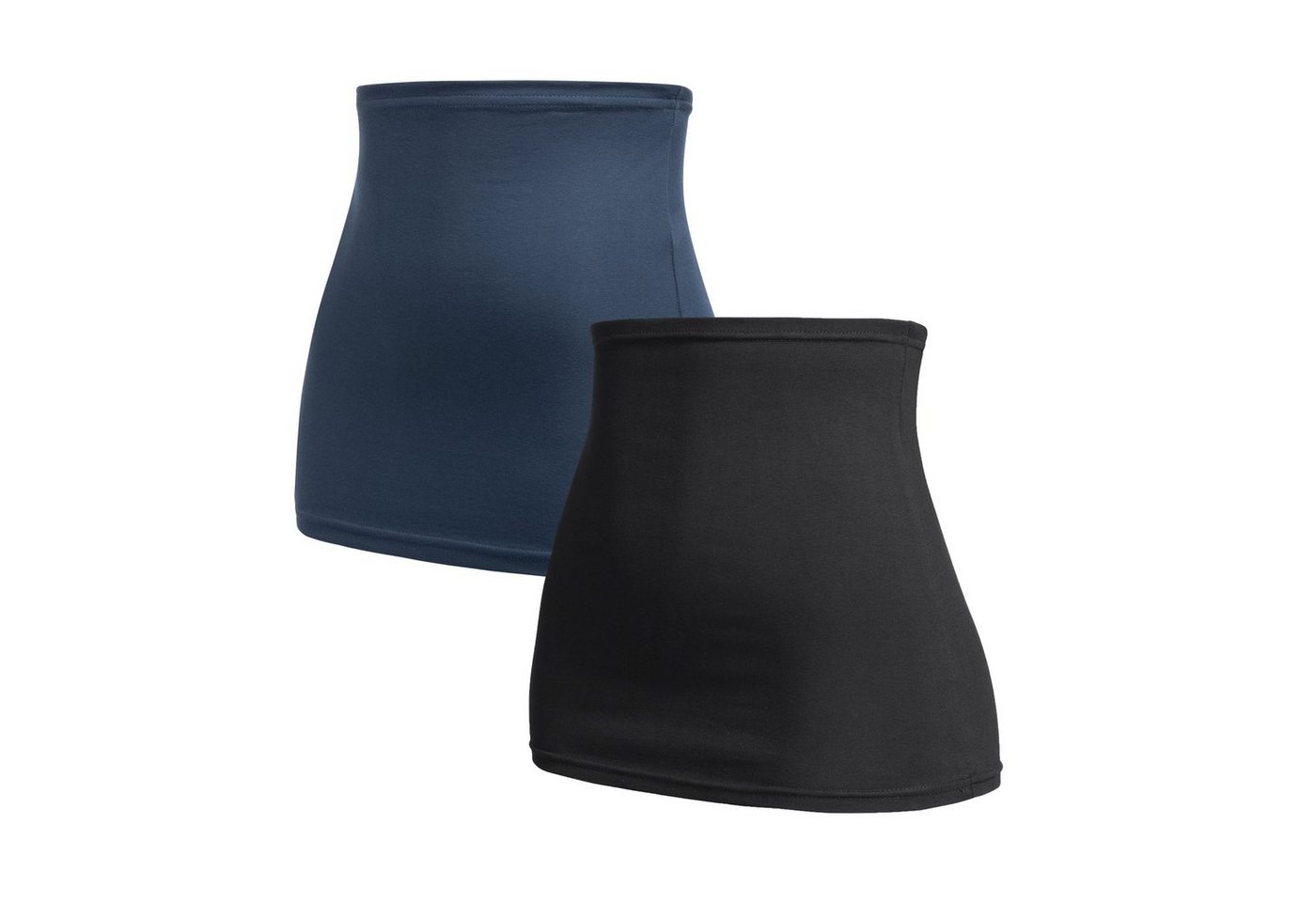 Bauchband Tube-Nierenwärmer - 2er-Set - Baumwolle - Umstands-Schwangerschafts-Bauchbänder - Rückenwärmer-Shirtverlängerung von Herzmutter