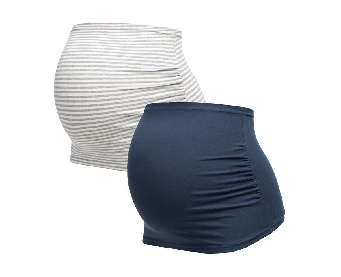 Herzmutter Bauchband Umstands-Schwangerschafts-Bauchbänder - 2er-Set - Baumwolle von Herzmutter