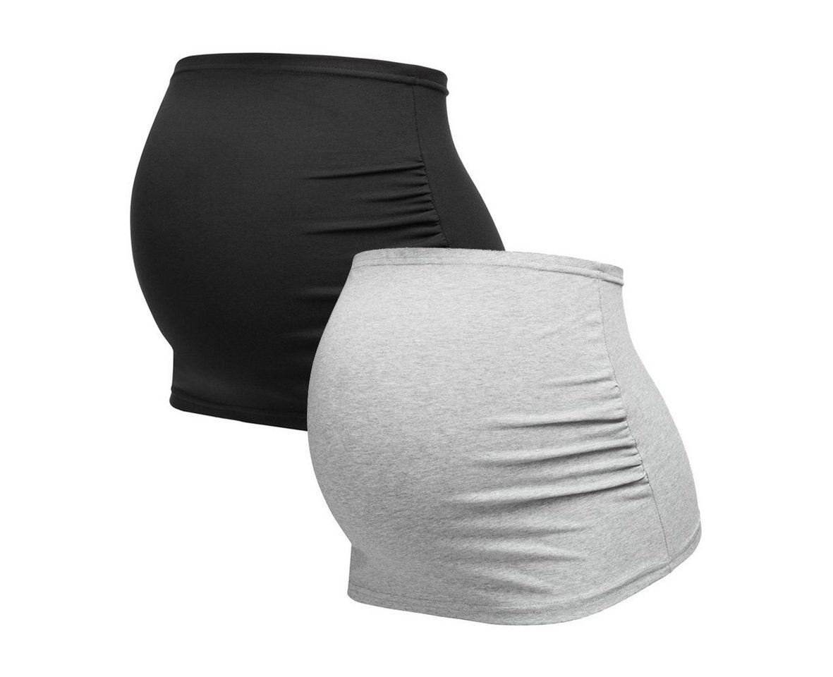 Herzmutter Bauchband Umstands-Schwangerschafts-Bauchbänder - 2er-Set - Baumwolle von Herzmutter