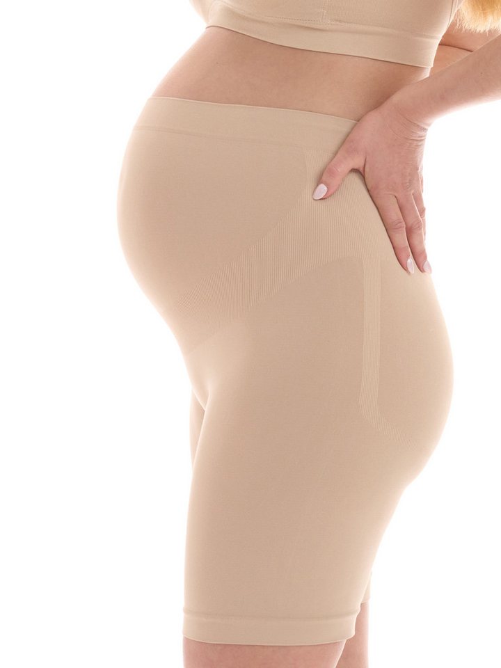 Herzmutter Umstandsslip Nahtlos - Schwangerschaftsslip Stützend - Langbein (Einzelpack, 1-St) von Herzmutter