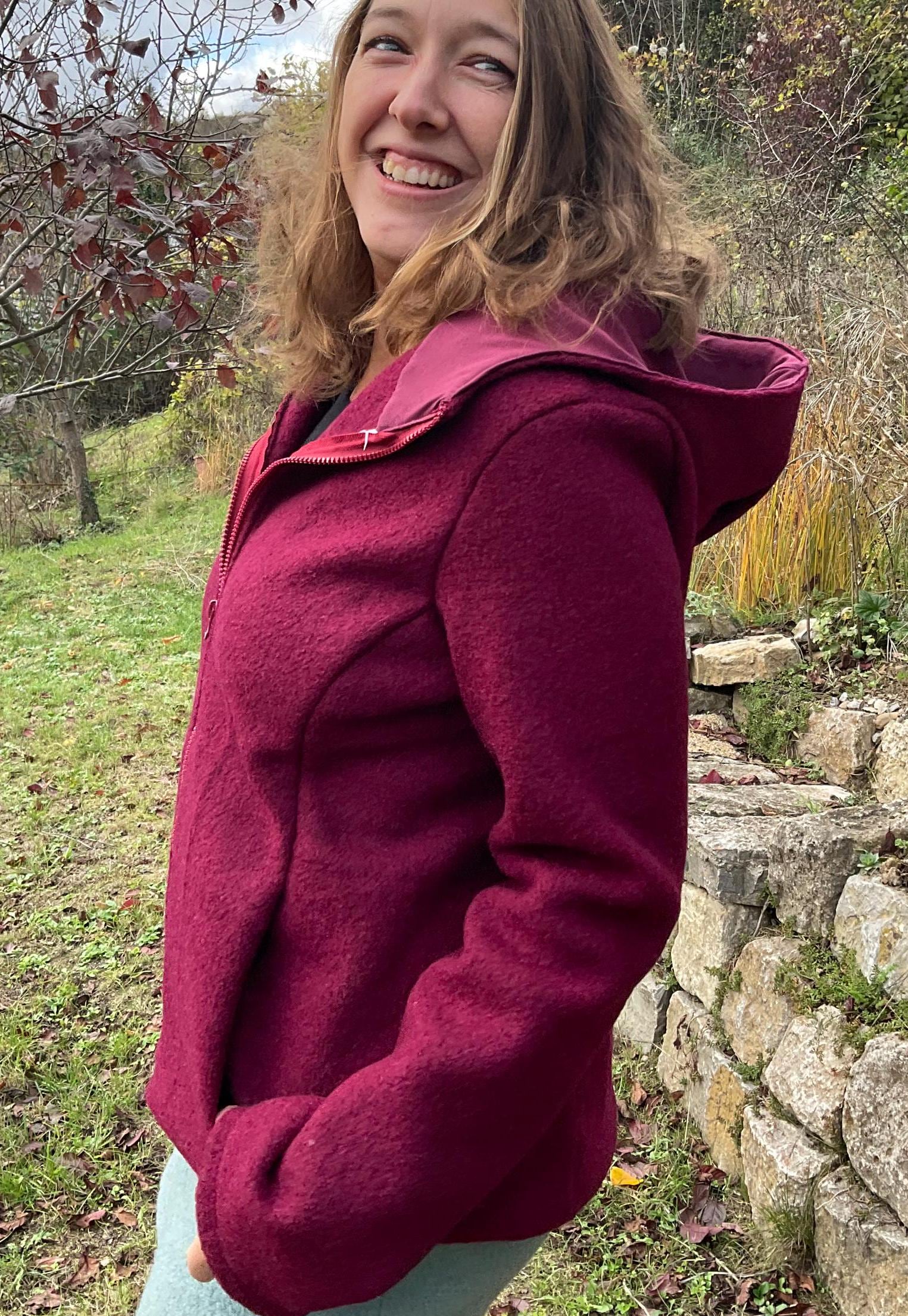 Jacke Wollwalk "Jackson" Aus 100 % Schurwolle Unikat von HerznahtVonAntje