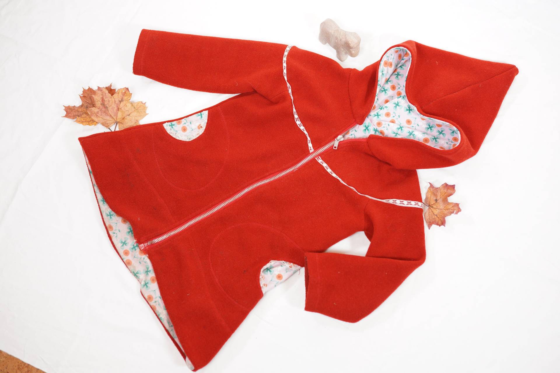 Wollwalk Mantel/Jacke "Frau Ke" Tailliert - Pflegeleicht Handarbeit Farbauswahl von HerznahtVonAntje