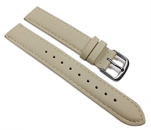 Beach Uhrenarmband Kalbsleder Grau/Beige 21697S, Stegbreite:22mm von Herzog